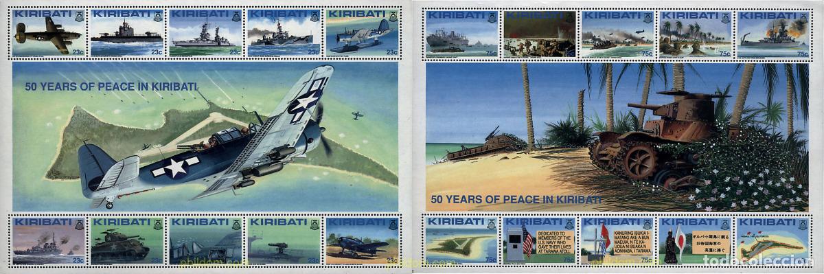 Sellos: 42609 MNH KIRIBATI 1993 50 ANIVERSARIO DE LA BATALLA DE TARAWA