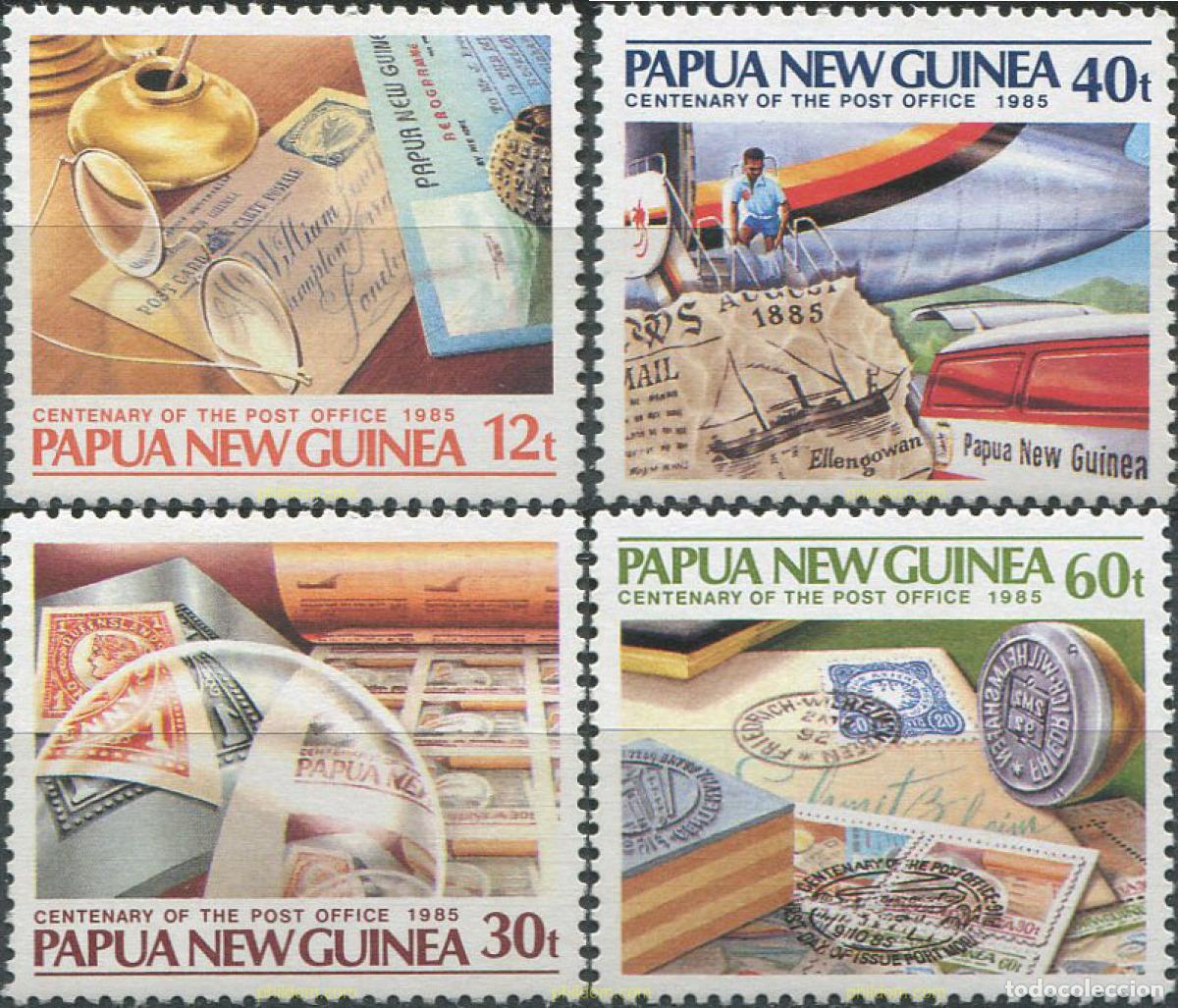 Sellos: 46014 MNH PAPUA NUEVA GUINEA 1985 CENTENARIO DEL SERVICIO POSTAL