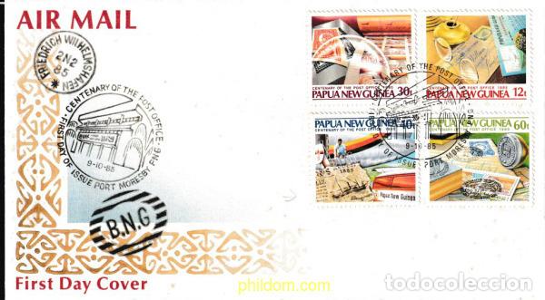 Sellos: 417323 MNH PAPUA NUEVA GUINEA 1985 CENTENARIO DEL SERVICIO POSTAL