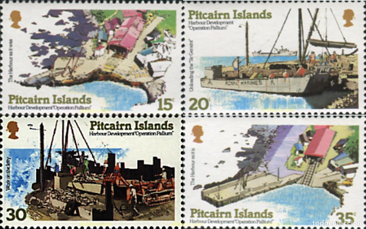 Sellos: 43982 MNH PITCAIRN Islas 1978 DESARROLLO DEL NUEVO PUERTO