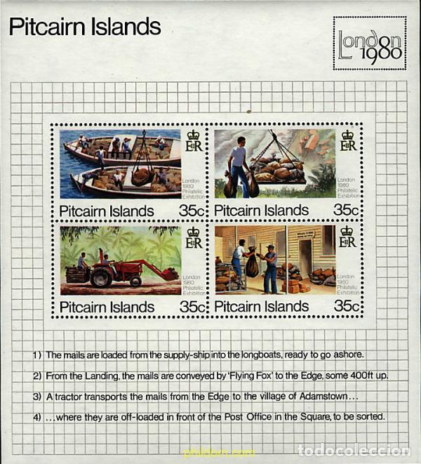 Sellos: 45243 MNH PITCAIRN Islas 1980 LONDON 80. EXPOSICION FILATELICA INTERNACIONAL