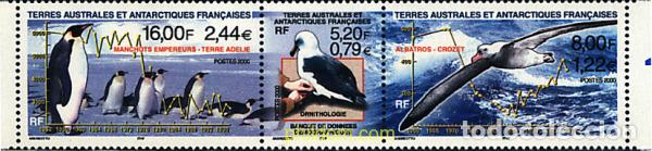 Sellos: 6245 MNH ANTARTIDA FRANCESA 2000 FAUNA