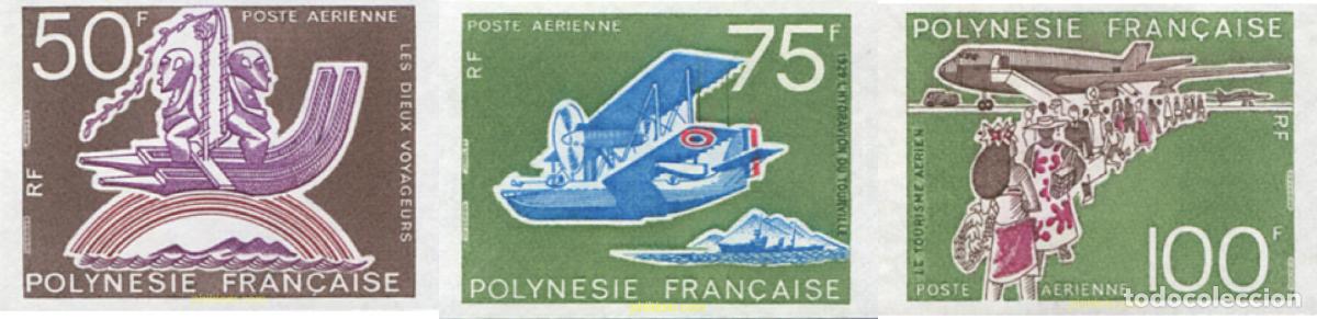 Sellos: 19904 MNH POLINESIA FRANCESA 1974 50 A&Ntilde;OS DE AVIACION EN TAITI