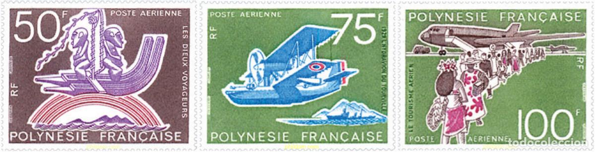 Sellos: 43989 MNH POLINESIA FRANCESA 1974 50 A&Ntilde;OS DE AVIACION EN TAITI