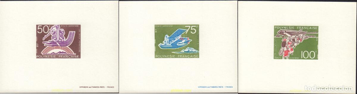 Sellos: 577577 MNH POLINESIA FRANCESA 1974 50 A&Ntilde;OS DE AVIACION EN TAITI