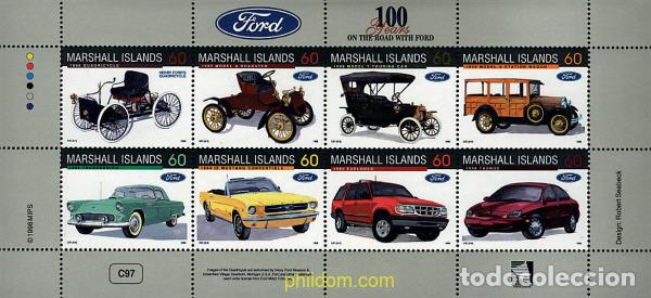 Sellos: 225639 MNH MARSHALL Islas 1996 CENTENARIO DE HENRY FORD