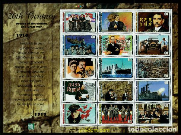 Sellos: 11428 MNH MARSHALL Islas 1997 EL SIGLO XX. 1910-1919