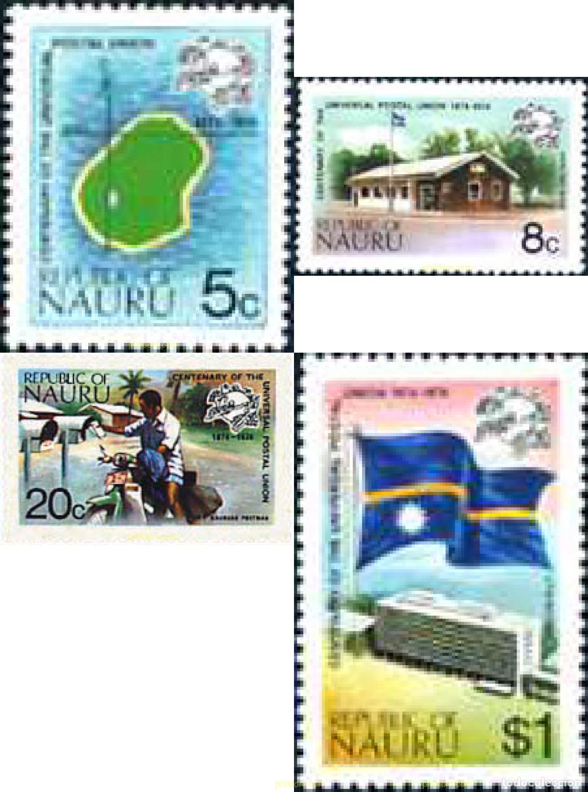 Sellos: 44749 MNH NAURU 1974 CENTENARIO DE LA UNION POSTAL UNIVERSAL
