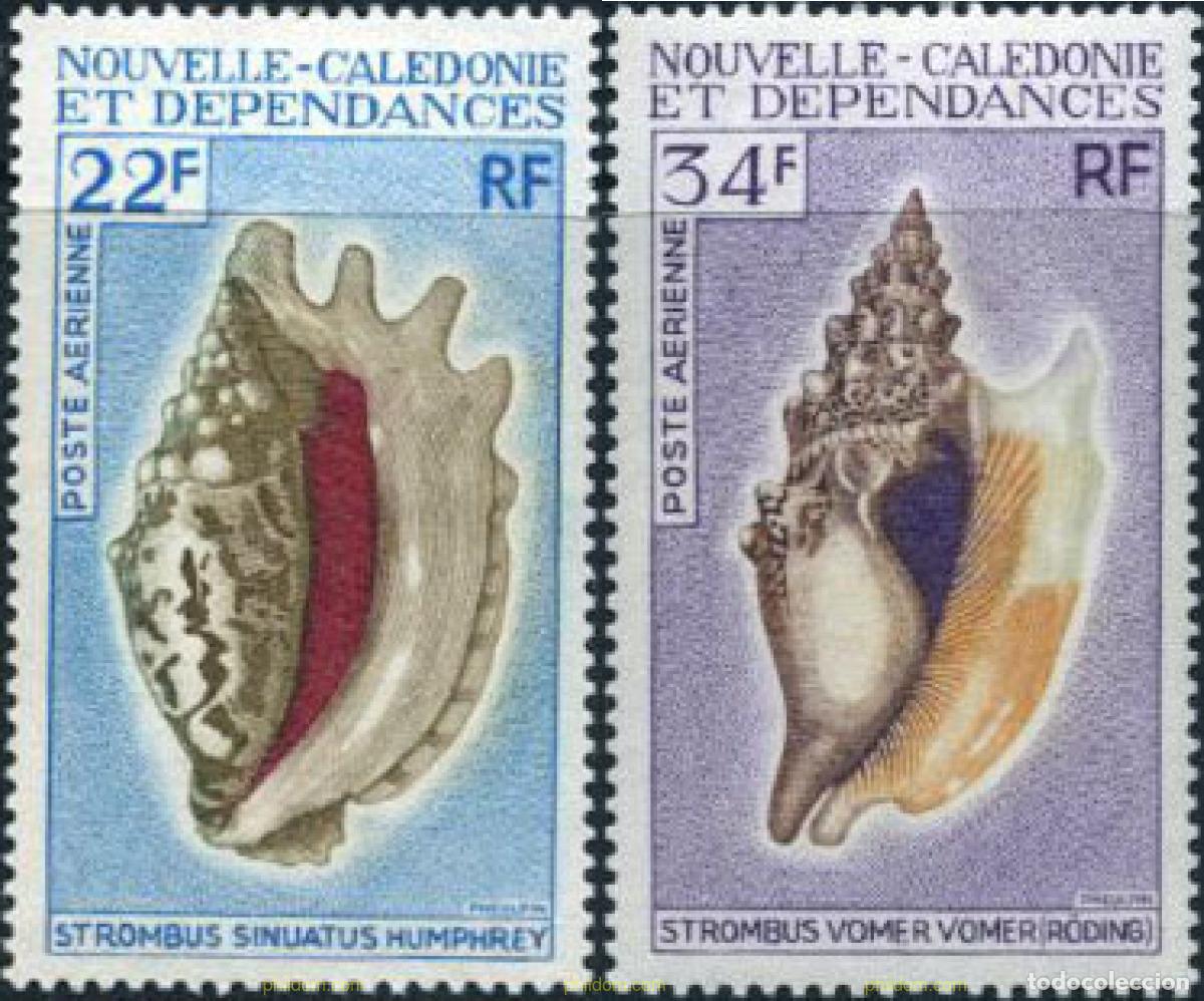 Sellos: 619072 MNH NUEVA CALEDONIA 1970 CONCHAS
