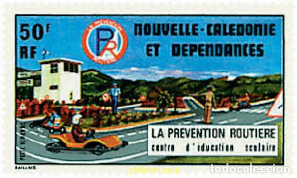 Sellos: 48918 MNH NUEVA CALEDONIA 1977 SEGURIDAD VIAL