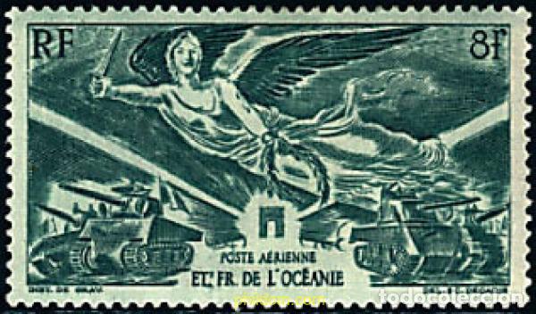 Sellos: 45514 MNH OCEANIA FRANCESA 1946 ANIVERSARIO DE LA VICTORIA