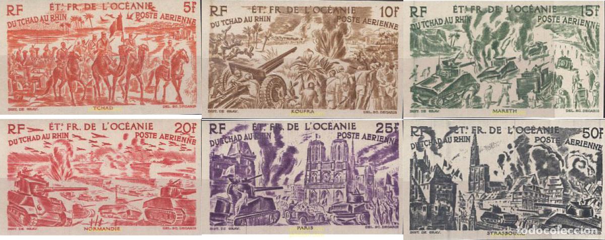 Sellos: 138070 MNH OCEANIA FRANCESA 1946 DEL CHAD AL RIN