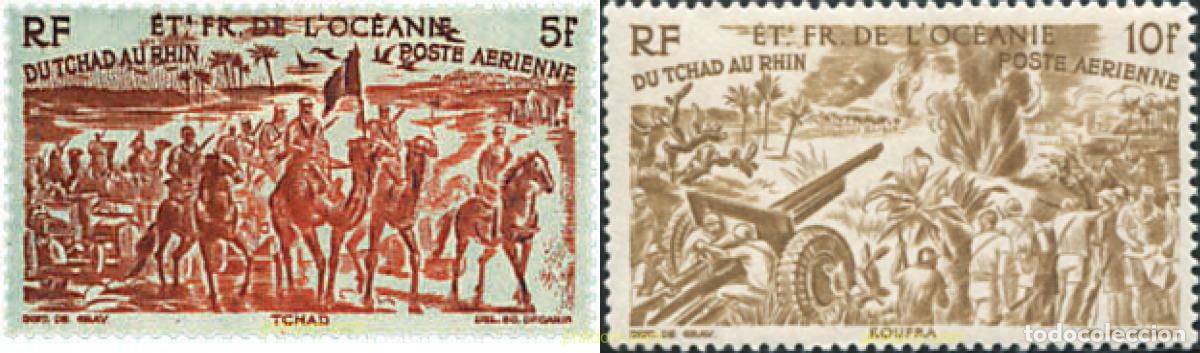 Sellos: 673167 HINGED OCEANIA FRANCESA 1946 DEL CHAD AL RIN