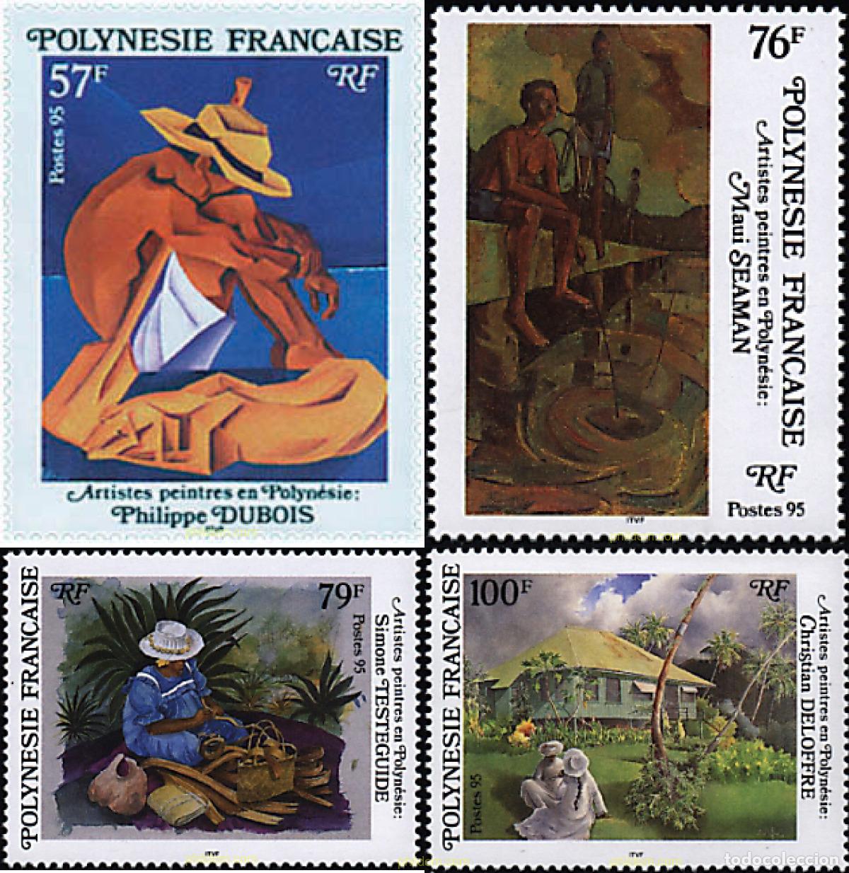Sellos: 49675 MNH POLINESIA FRANCESA 1995 ARTISTAS PINTORES DE LA POLINESIA