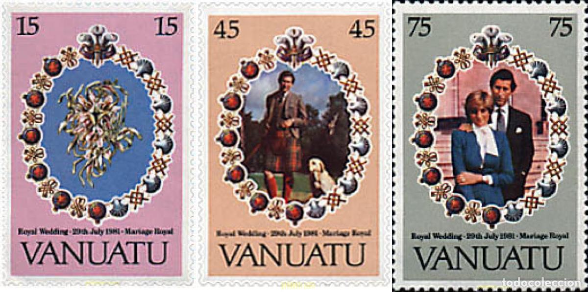 Sellos: 96363 MNH VANUATU 1981 BODA DEL PRINCIPE CARLOS Y LADY DIANA SPENCER