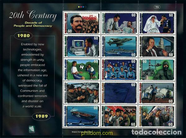 Sellos: 9827 MNH MARSHALL Islas 2000 EL SIGLO XX. 1960-1969