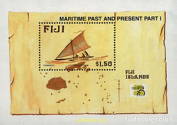 Sellos: 47725 MNH FIJI 1998 PATRIMONIO MARITIMO. EMBARCACIONES TIPICAS