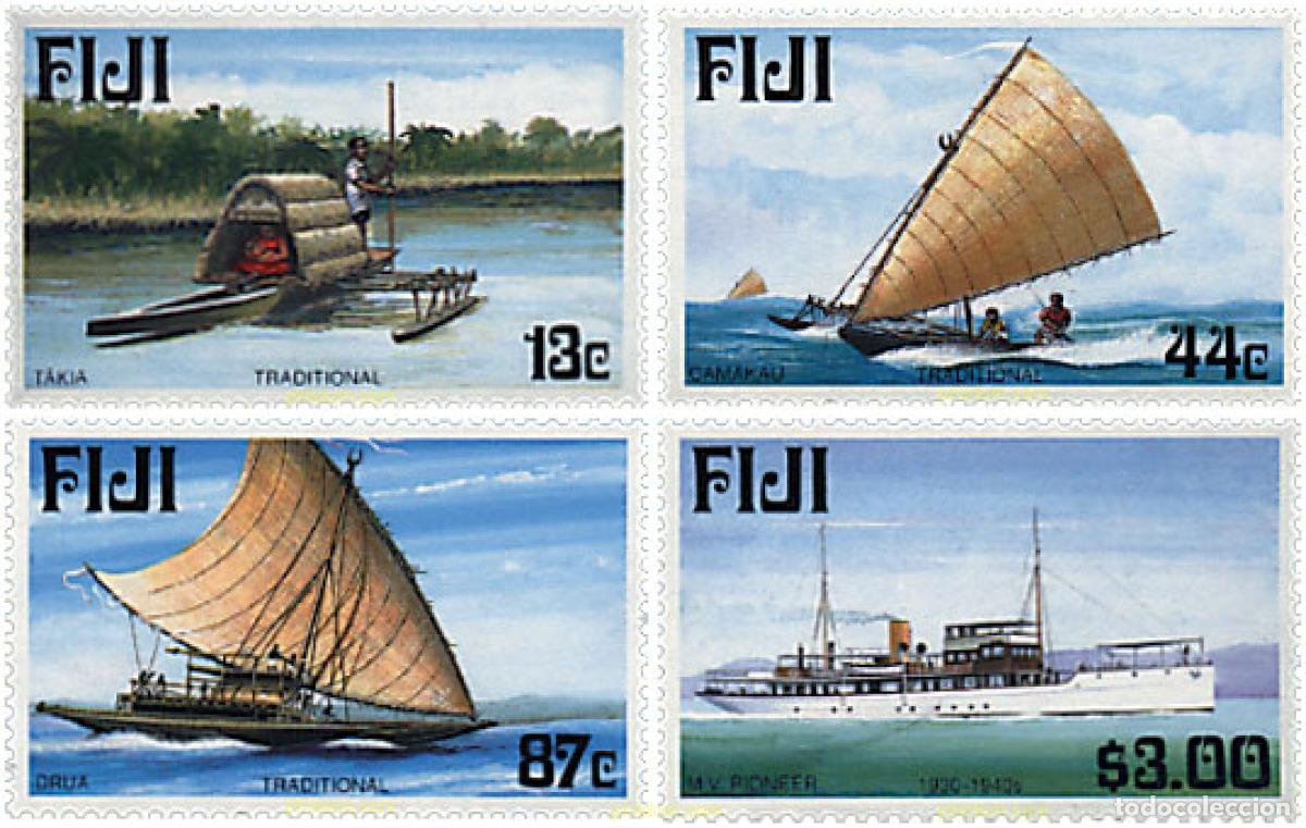 Sellos: 47724 MNH FIJI 1998 PATRIMONIO MARITIMO. EMBARCACIONES TIPICAS