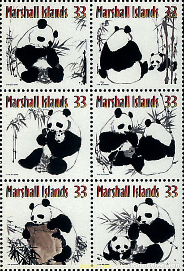 Sellos: 5860 MNH MARSHALL Islas 2000 EL PANDA GIGANTE