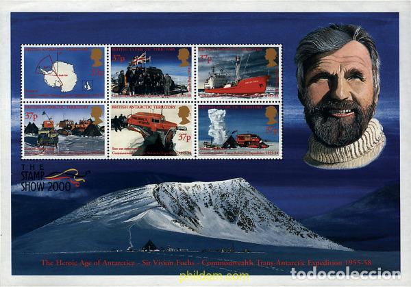 Sellos: 56644 MNH ANTARTIDA BRITANICA 2000 STAMP SHOW 2000. EXPOSICION FILATELICA
