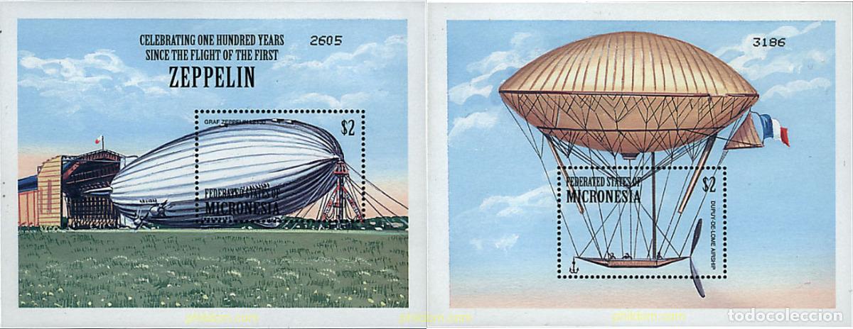 Sellos: 74726 MNH MICRONESIA 2000 CENTENARIO DEL PRIMER VUELO DEL ZEPPELIN