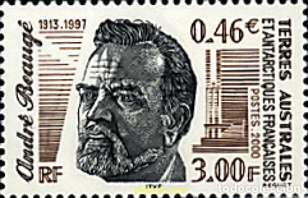 Sellos: 63856 MNH ANTARTIDA FRANCESA 2000 HOMENAJE A ANDRE BEAUGE