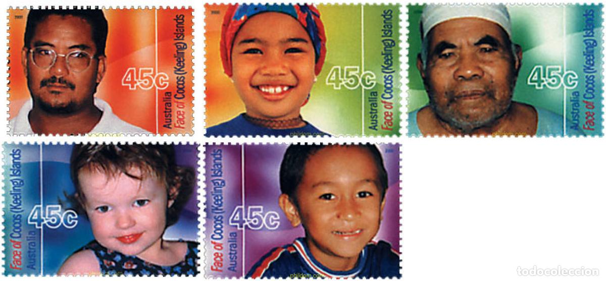 Sellos: 51077 MNH COCOS Islas 2000 ROSTROS DE COCOS