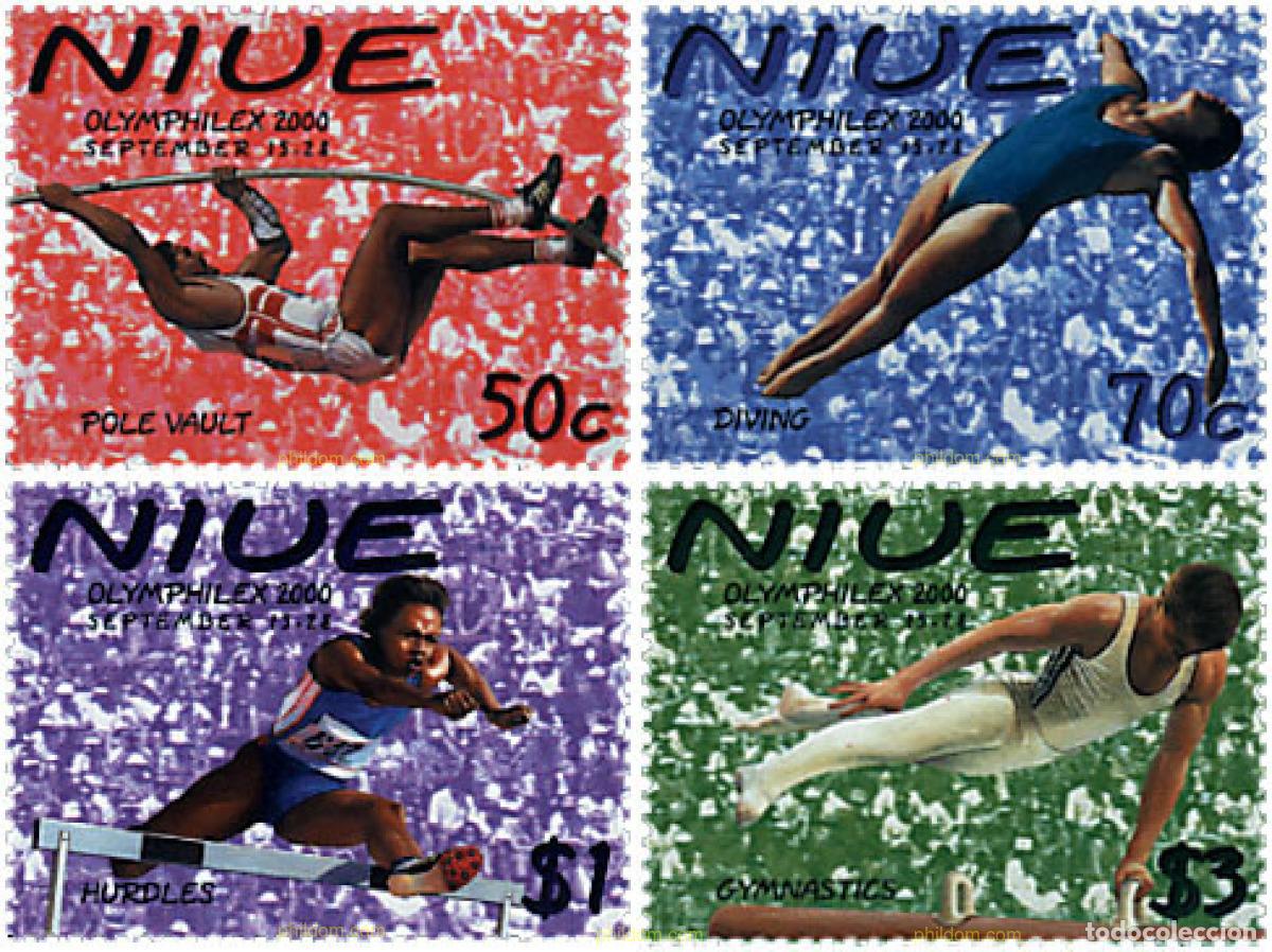 Sellos: 52688 MNH NIUE 2000 27 JUEGOS OLIMPICOS VERANO . SYDNEY 2000 - OLYMPHILEX 2000.