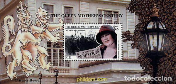 Sellos: 53052 MNH FIJI 1999 HOMENAJE A LA REINA MADRE