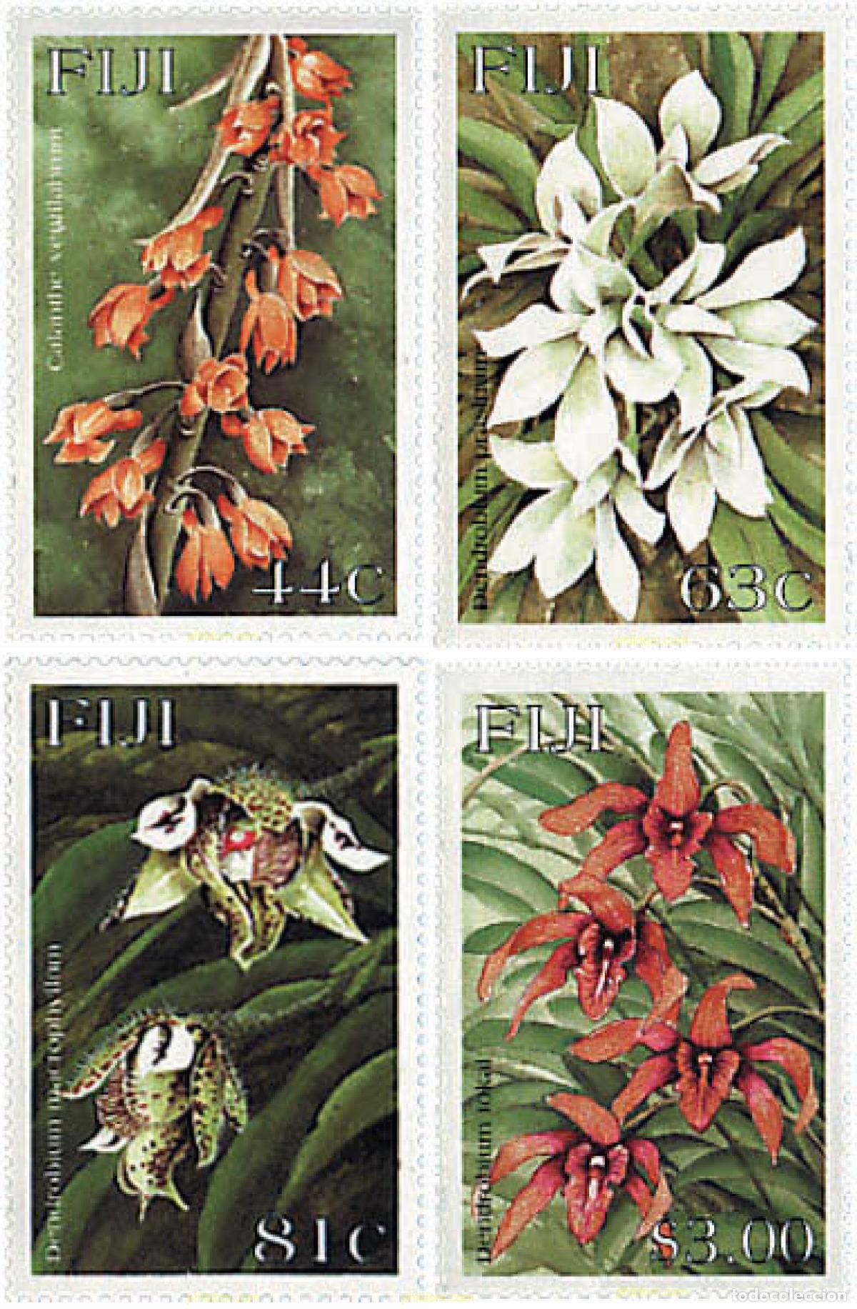 Sellos: 98802 MNH FIJI 1999 ORQUIDEAS ENDEMICAS