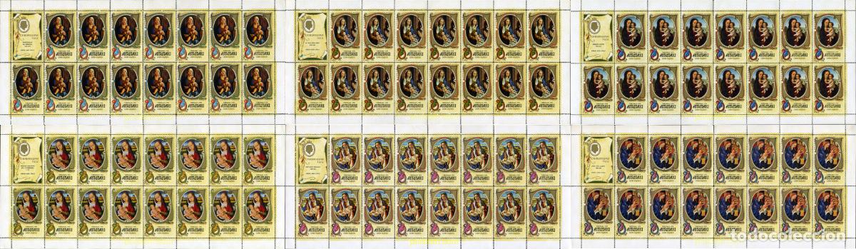 Sellos: 285382 MNH AITUTAKI 1974 CUADROS DE LA VIRGEN Y EL NI&Ntilde;O