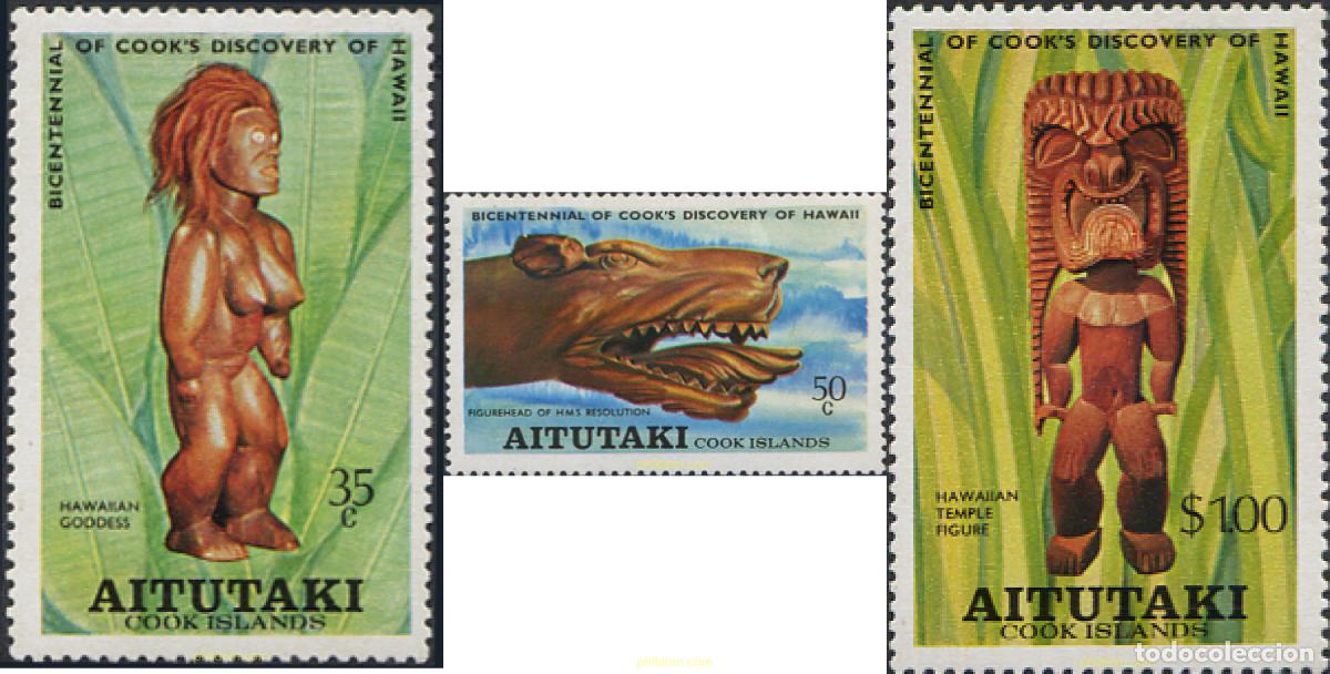 Sellos: 53529 MNH AITUTAKI 1978 2 CENTENARIO DEL DESCUBRIMIENTO DE LAS ISLAS HAWAI