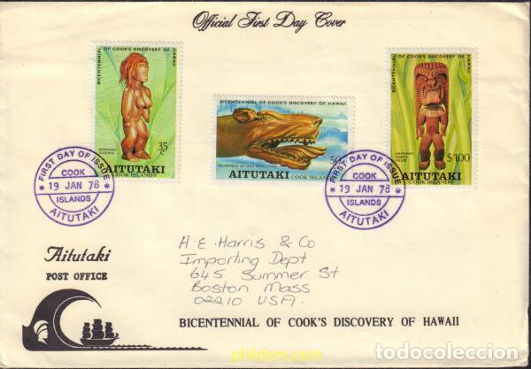 Sellos: 420421 MNH AITUTAKI 1978 2 CENTENARIO DEL DESCUBRIMIENTO DE LAS ISLAS HAWAI