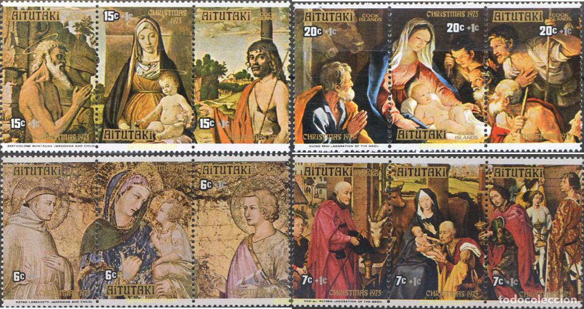 Sellos: 162753 MNH AITUTAKI 1975 PINTURAS DE NAVIDAD