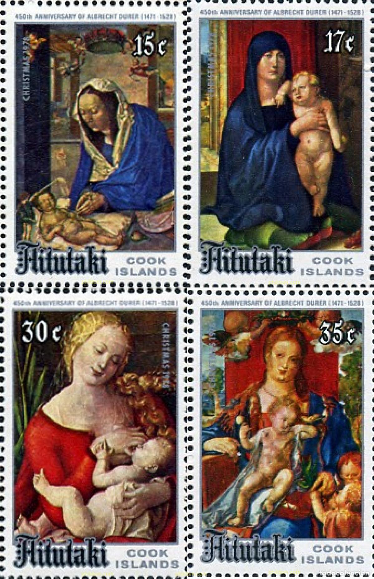 Sellos: 53365 MNH AITUTAKI 1978 NAVIDAD. 450 ANIVERSARIO DE LA MUERTE DE ALBERTO DURERO