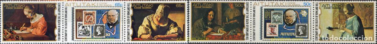 Sellos: 274197 MNH AITUTAKI 1979 CENTENARIO DE LA MUERTE DE SIR ROWLAND HILL