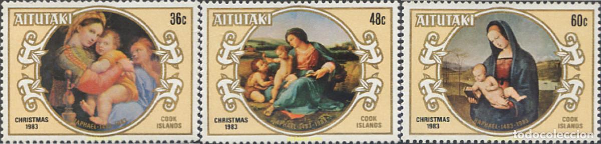Sellos: 53478 MNH AITUTAKI 1983 NAVIDAD. 500 ANIVERSARIO DEL NACIMIENTO DE RAPHAEL