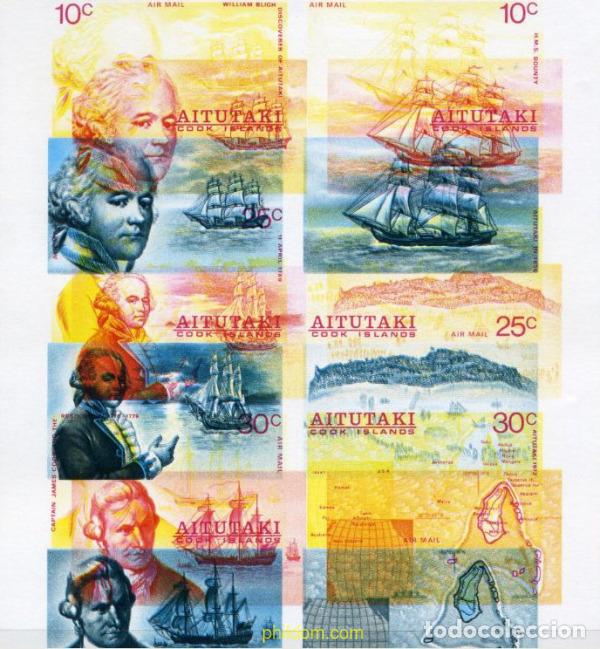 Sellos: 201252 MNH AITUTAKI 1974 DESCUBRIMIENTO DE AITUTAKI POR WILLIAM BLIGH