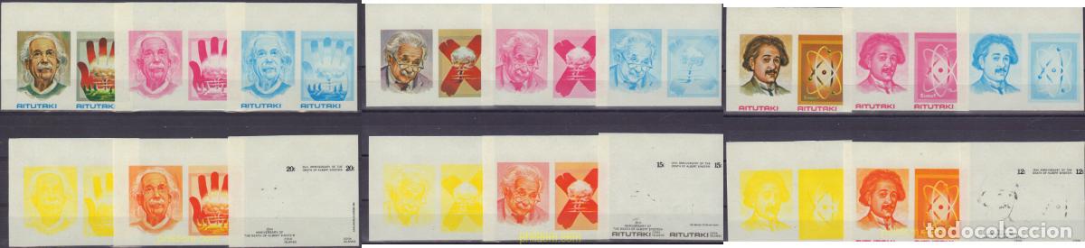 Sellos: 580846 MNH AITUTAKI 1980 25 ANIVERSARIO DE LA MUERTE DE ALBERT EINSTEIN