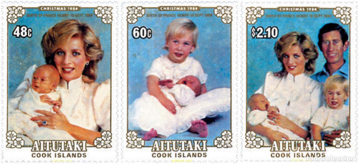 Sellos: 53512 MNH AITUTAKI 1984 NAVIDAD. NACIMIENTO DEL PRINCIPE HENRY