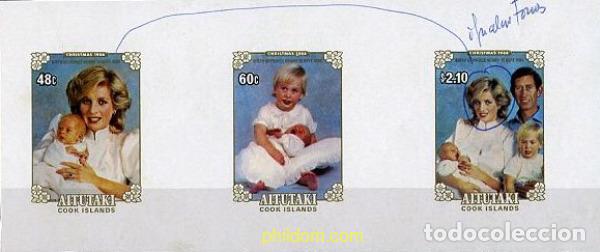 Sellos: 177259 MNH AITUTAKI 1984 NAVIDAD. NACIMIENTO DEL PRINCIPE HENRY