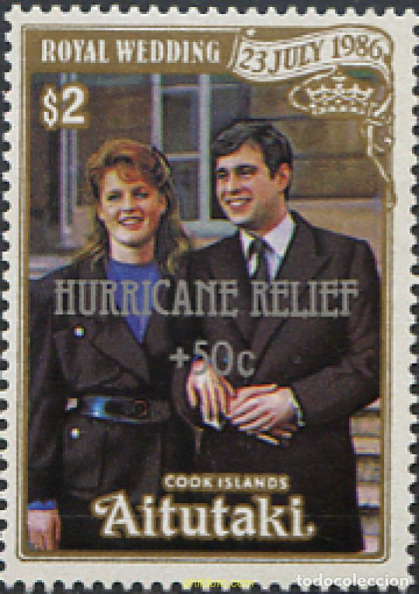 Sellos: 53540 MNH AITUTAKI 1986 BODA DEL PRINCIPE ANDRES Y MISS SARAH FERGUSON