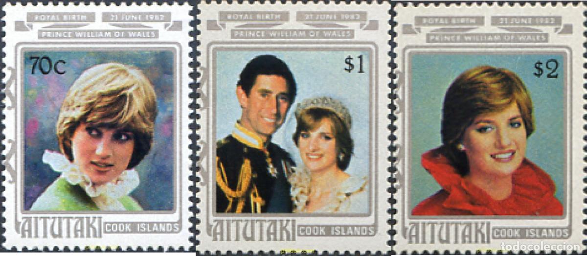 Sellos: 53460 MNH AITUTAKI 1982 21 ANIVERSARIO DE LA PRINCESA DE GALES