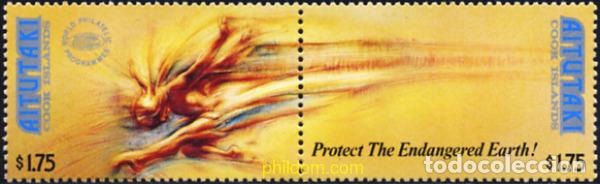 Sellos: 163091 MNH AITUTAKI 1990 PROTECCION DEL MEDIO AMBIENTE