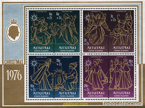 Sellos: 98277 MNH AITUTAKI 1976 NAVIDAD PRO INFANCIA