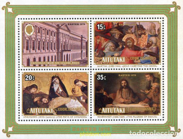 Sellos: 53625 MNH AITUTAKI 1978 PINTURAS DEL MUSEO DEL LOUVRE