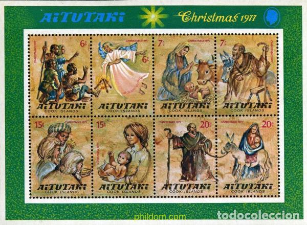 Sellos: 53621 MNH AITUTAKI 1977 NAVIDAD