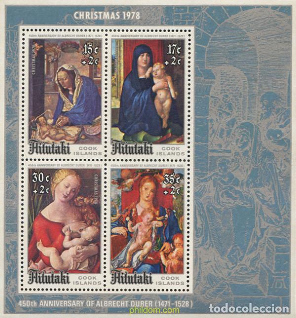 Sellos: 53637 MNH AITUTAKI 1978 NAVIDAD. 450 ANIVERSARIO DE LA MUERTE DE ALBERTO DURERO