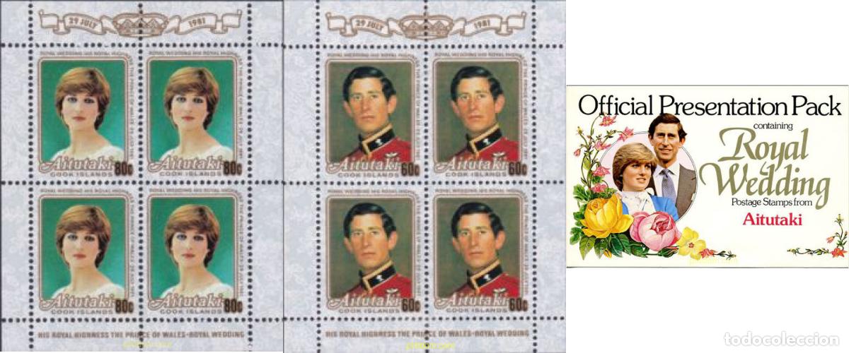 Sellos: 212705 MNH AITUTAKI 1981 BODA DEL PRINCIPE CARLOS Y LADY DIANA SPENCER