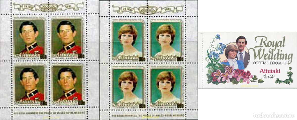 Sellos: 680733 MNH AITUTAKI 1981 BODA DEL PRINCIPE CARLOS Y LADY DIANA SPENCER